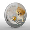 Picture of Срібна монета "Моє маленьке цуценя- Померанський шпіц" 31.1 грам