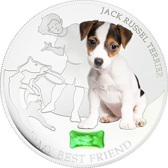 Picture of Срібна монета "Мій найкращий друг - Джек рассел тер'ер" 31.1 грам