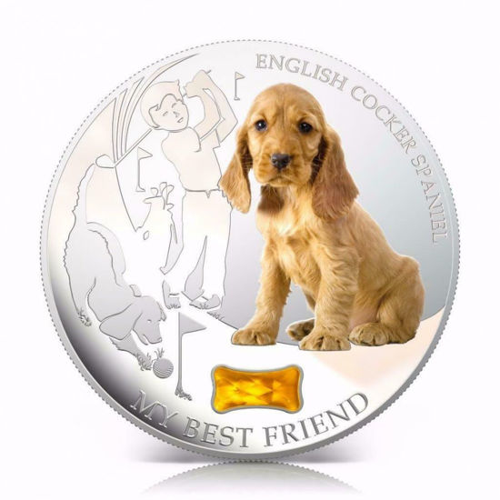 Picture of Срібна монета "Мій найкращий друг - Кокер спанієль" 31.1 грам