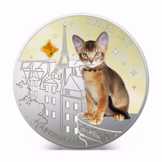 Picture of Серебряная монета "Супер кот - Абиссинский" 31.1 грамм