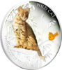 Picture of Срібна монета "Дикий кіт - Бенгальський" 31.1 грам