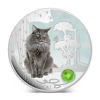 Picture of Срібна монета "Пухнастий кіт - Норвезький лісовий" 31.1 грам