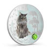 Picture of Серебряная монета "Пушистый кот - Норвежский лесной" 31.1 грамм