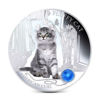 Picture of Срібна монета "Пухнастий кіт - Американський керл" 31.1 грам