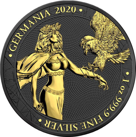 Picture of Серебряная монета "Германия Black Gold Space " 31.1 грамм 2020 г.