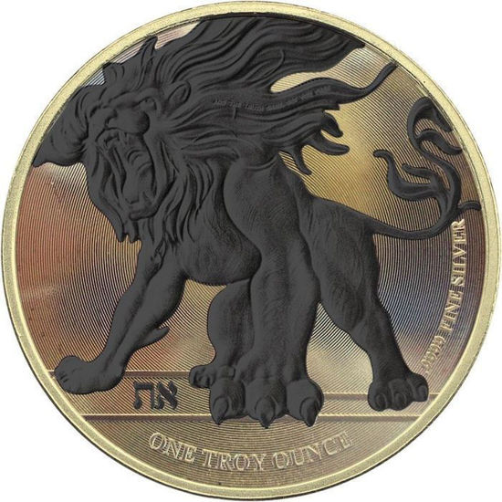 Picture of Срібна монета "Ревучий Лев" 31,1 грам 2018  RUTHENIUM 