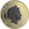 Picture of Срібна монета "Ревучий Лев" 31,1 грам 2018  RUTHENIUM 