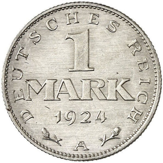 Picture of Серебряная монета 1 Марка Германия 1924 г.