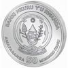 Picture of Срібна монета "Африканська дика природа-Імпала" 31.1 грам Руанда 2014
