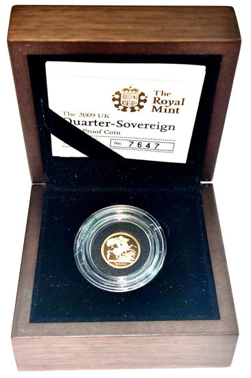 Picture of 1/4 Соверена, золото, Великобританії пруф  "Елизавета ІІ" 2009 року