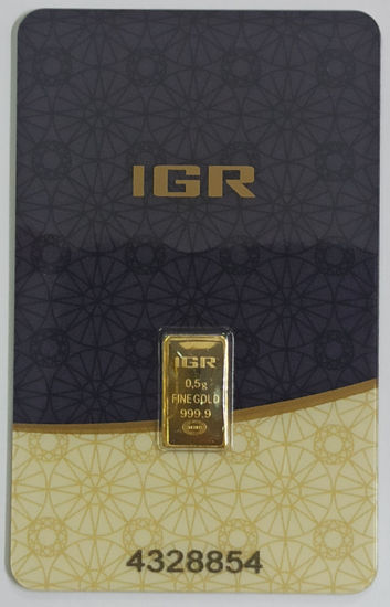 Picture of Золотий злиток 0,5 грама IGR ( новий )