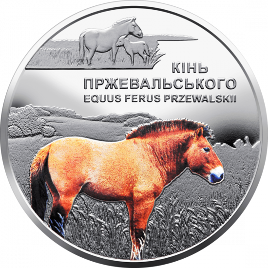 Picture of Пам'ятна срібна монета "Чорнобиль. Відродження. Кінь Пржевальського" 5 гривень 2021
