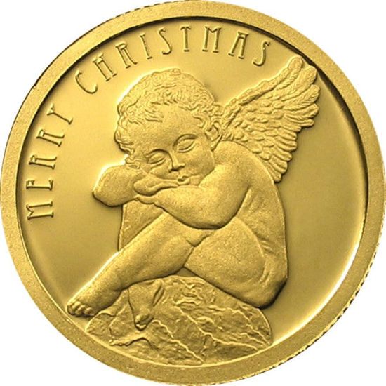 Picture of Золотая монета "Ангел" 1,24 грамма, 2008 год