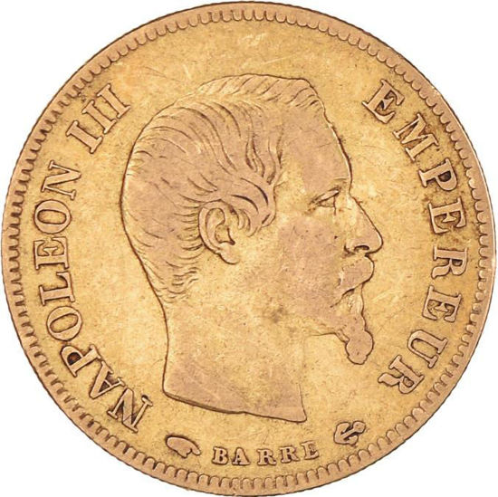 Picture of 1854-1855 Франция Золото 10 франков Наполеон III