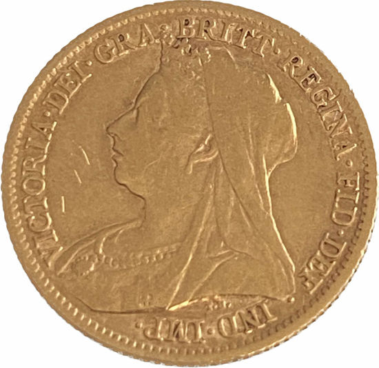 Picture of Золотая монета 1/2 Соверен Виктории 1893-1901
