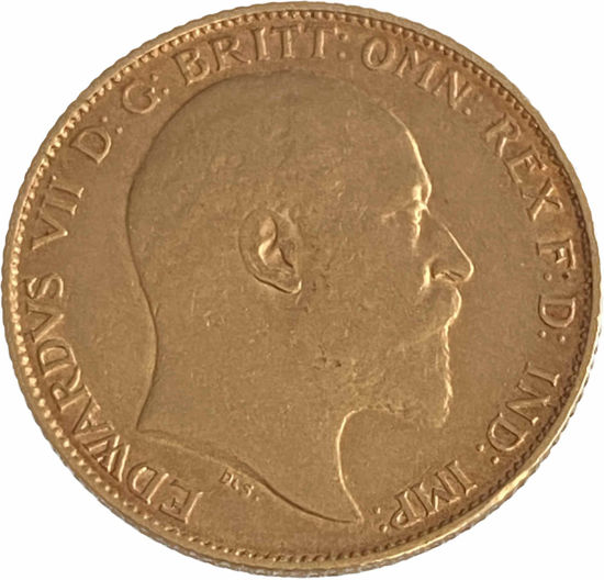 Picture of Золота монета 1/2 Соверен (Sovereign Edward VII) Едуард  VII 1902-1910 гг