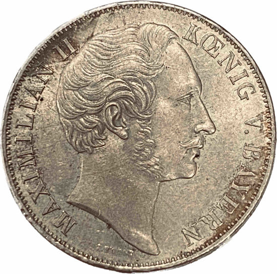 Picture of Срібна монета 2 гульден, Максиміліан II, 1855 рік