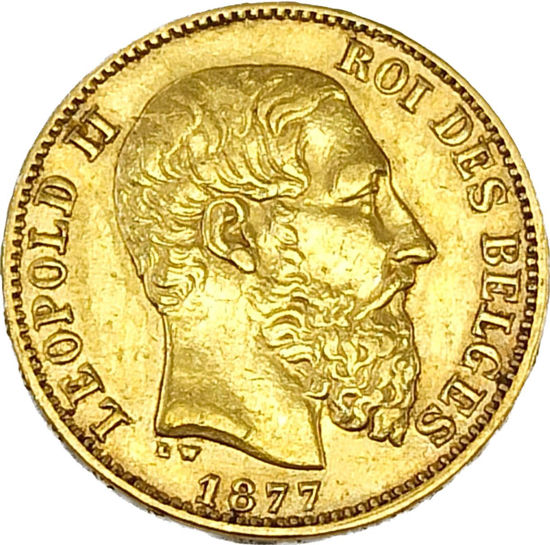 Picture of 20 франков 1870-1882 Леопольд II Бельгия
