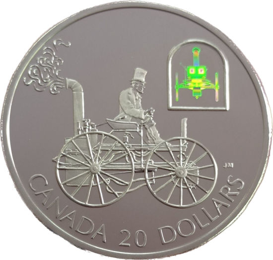 Picture of Срібна монета Автомобіль H.S. Taylor Steam Buggy Канада 20$