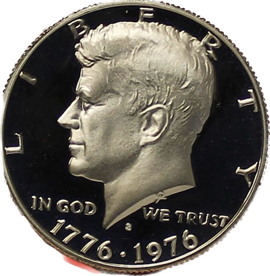 Picture of Памятная монета ½ доллара, Kennedy Half Dollar. S - Джон Кеннеди, 1976 год