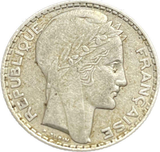 Picture of 10 франків Франція 10 грам, 1929 рік