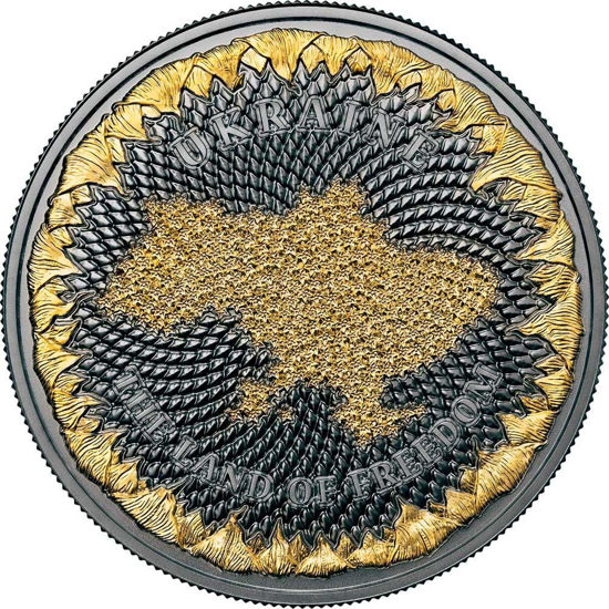 Picture of Серебряная монета "Украина земля свободы" 31,1 грамм