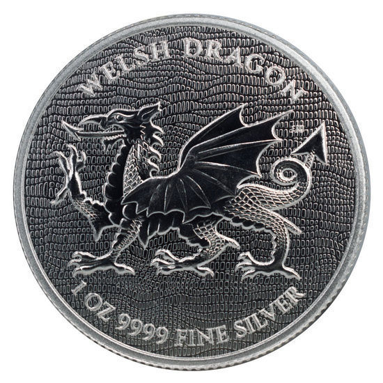 Picture of Срібна монета "Валлійський дракон" 31,1 грам, 2022 рік