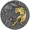 Picture of Срібна монета "Тигр " "Справжній воїн - Бусідо" 62,2 грам, 2021 рік