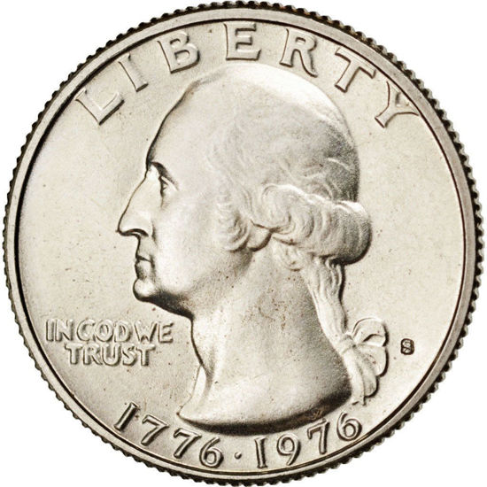 Picture of Серебряная монета  США 25 центов 1/4 доллара 1976 год