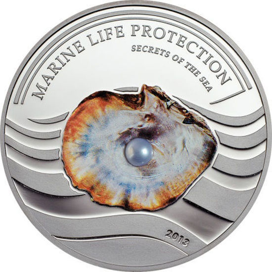 Picture of Срібна монета "Захист морського життя" 25 грам, 2013 рік