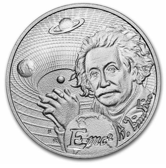 Picture of Серебряная монета "Альберт Эйнштейн" 31,1 грамм, 2022 год