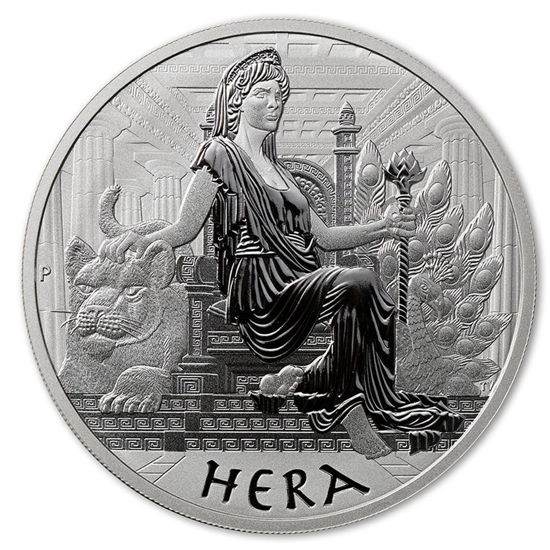 Picture of Серебряная монета "Гера" с серии "Боги Олимпа" 31,1 грамм, 2022 год