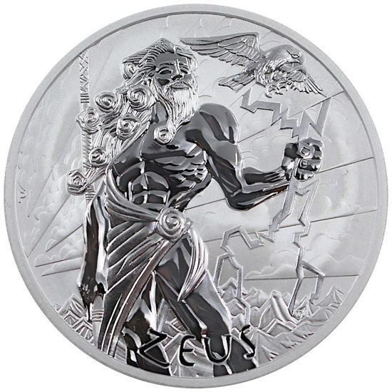 Picture of Срібна монета "Зевс" з серії "Боги Олімпу" 31,1 грам, 2020 рік