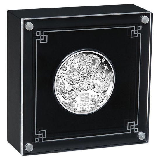 Picture of Срібна монета «Місячний дракон» 15,55 грам, 2024 рік PROOF