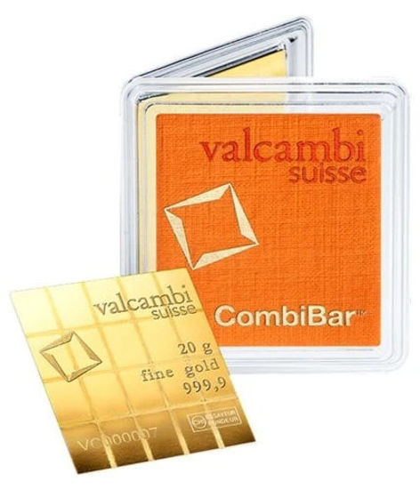 Picture of Золотий злиток 20 грам "Valcambi CombiBar" (новий)