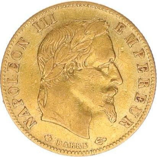 Picture of Золота монета 5 франків 1862-1869 років, 1,629 грам