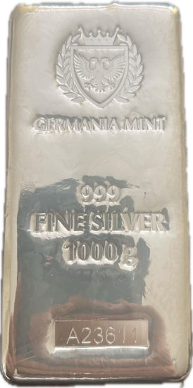 Picture of Срібний литий злиток монетного двору Німеччини 1000 г (1кг)