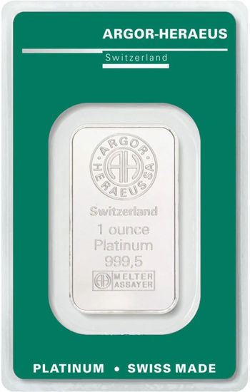 Picture of Злиток Платини 31.1 грам ARGOR-HERAEUS (ІІ- категорія )