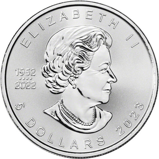 Picture of Срібна монета «Канадський кленовий лист»1952-2022  31.1 грам 2023 р.