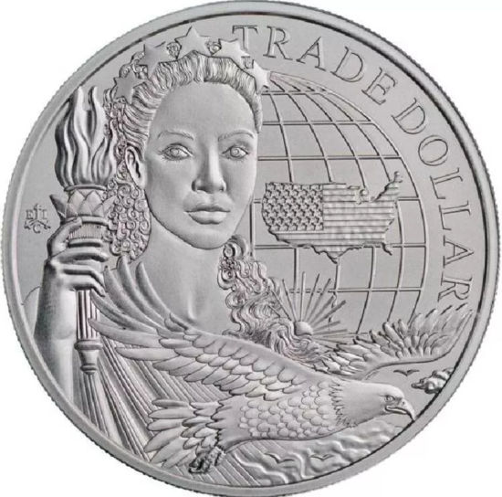 Picture of Серебряная монета "Торговый доллар" 31,1 грамм, 2023 год