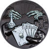 Picture of Серебряная монета "Темный флеш-рояль" 93,3 грамм, 2022 год