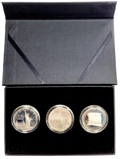 Picture of Подарочный набор серебряных монет "Символы США"