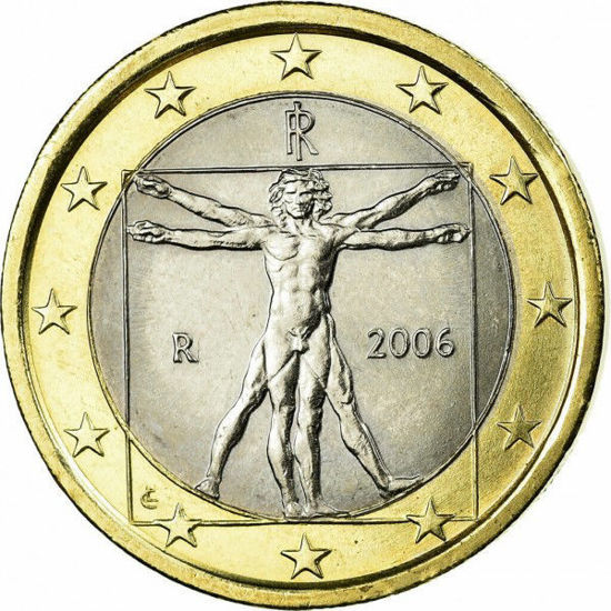 Picture of Монета 1 евро "Витрувианский человек" 2006 год