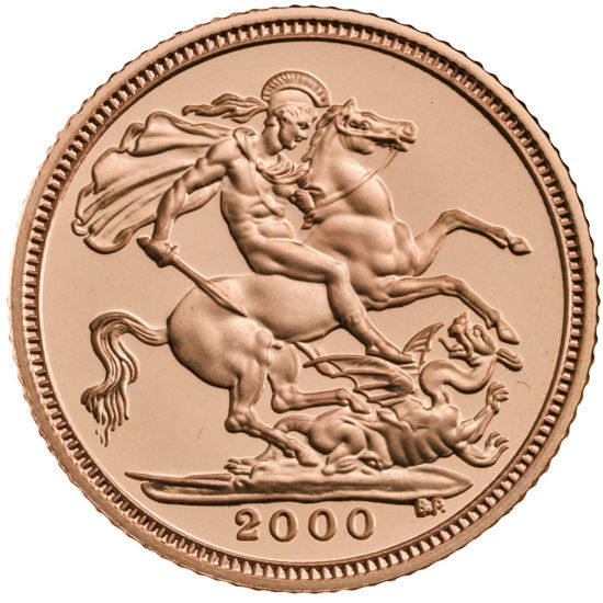 Picture of Золота монета 1 Соверен 7,98 г., 2000 proof 