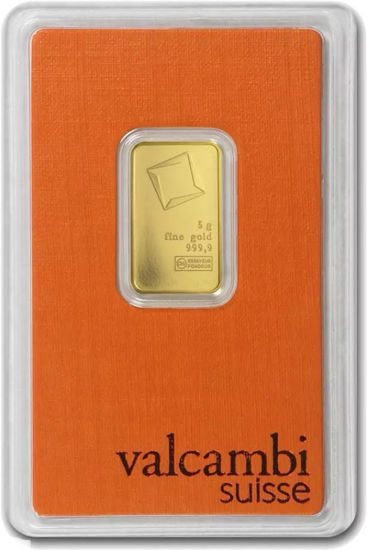 Picture of Золотий злиток 5 грам Valcambi (новий)