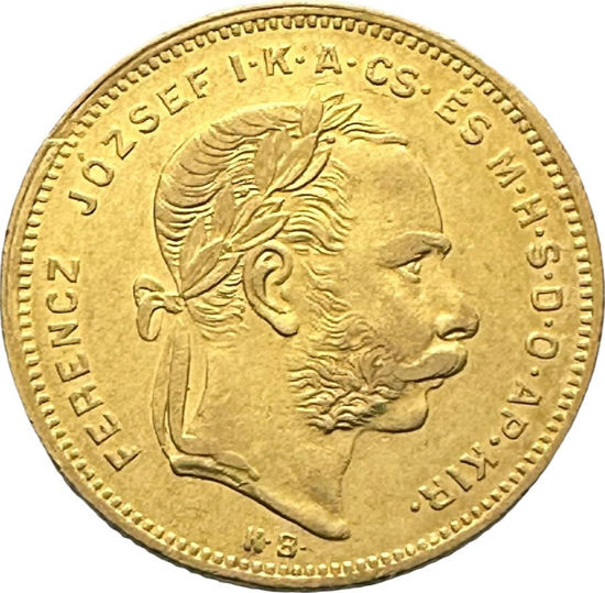 Picture of Золота монета "20 франків 8 форинтів" Франц Йосиф І, 6,45 грам, 1878 рік