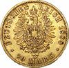 Picture of Золотая монета "20 марок" 1894-1914 года, 7,97 грамм, Вильгельм ІІ