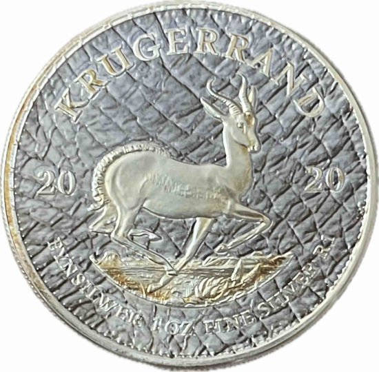 Picture of Серебряная монета Крюгерранд  plated grey  31.1 грамм, 2020 г.