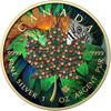 Picture of Срібна монета "Канадський кленовий лист - Квітень" з серії "Пори року" 31,1 грам, 2022 рік