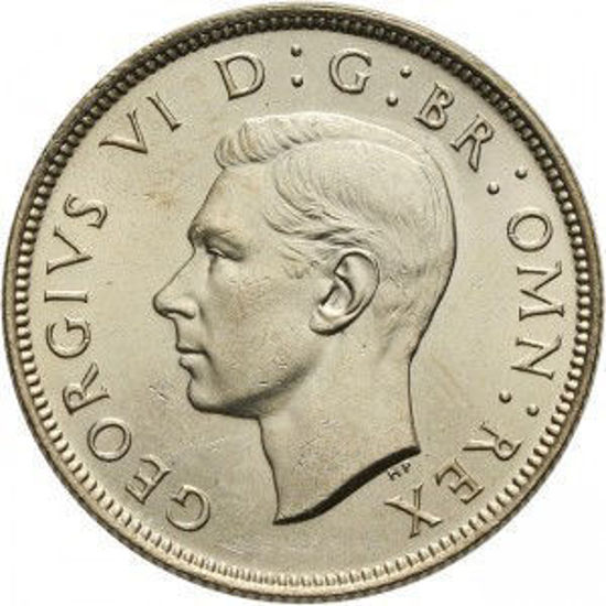 Picture of Серебряная монета "2 шиллинга" 11,3 грамм, 1937-1946 год